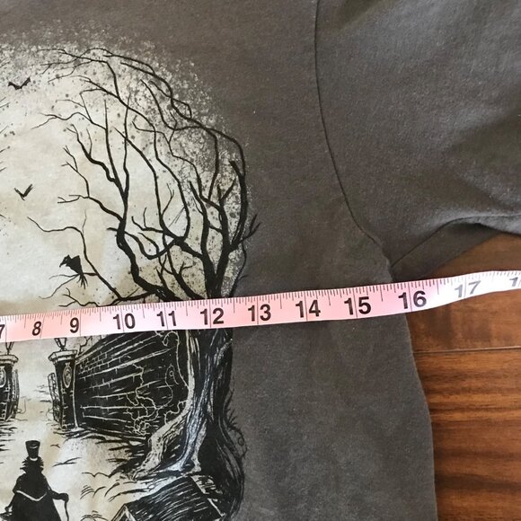 DisneyLand By Hanes The Haunted Mansion Skull Graphic T-Shirt Unisex Size S - Picture 5 of 6